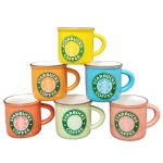 ست 6 عددی فنجان قهوه خوری استارباکس رنگی با لوگوی Starbucks Coffee