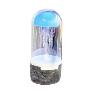 اسپیکر بلوتوثی قابل حمل مدل عروس دریایی با چراغ LED رنگی و طراحی فانتزی