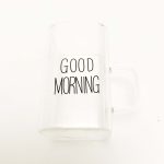 لیوان مدل  مکعبی GOOD MORNING