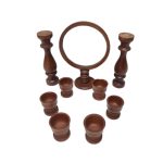 مجموعه ظروف هفت سین ۹پارچه مدل چوبی طرح پایه طرحدار کد chenar1