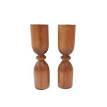 شمعدان مدل چوبی طرح روس کد Dambel02 مجموعه 2 عددی