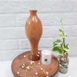 گلدان دکوری مدل چوبی طرح رها کد Ros Big01