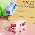 قمقمه کودک مدل اتوبوس 0.5 لیتر | قمقمه فانتزی طرح مدرسه - Image 3