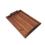 سینی طرح مستطیل کد terms wood مجموعه 2 عددی