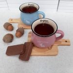 زیر لیوانی مدل راکتی مربع طرح Hanel coffee