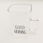 لیوان مدل  مکعبی GOOD MORNING