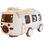 قمقمه کودک مدل اتوبوس 0.5 لیتر | قمقمه فانتزی طرح مدرسه - Image 12