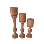 شمعدان مدل چوبی طرح هانل کد ۰۱ مجموعه ۳عددی