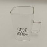 لیوان مدل  مکعبی GOOD MORNING