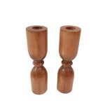 شمعدان مدل چوبی طرح روس کد Dambel02 مجموعه 2 عددی