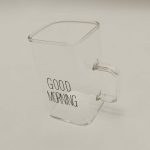 لیوان مدل  مکعبی GOOD MORNING