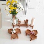 مجموعه ظروف هفت سین ۹ پارچه مدل چوبی طرح پایه دار ply6