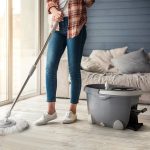 ست سطل و زمین شوی چرخشی همارا مدل 7071