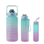 قمقمه مدل سه قلو گنجایش 2 لیتر رنگ آبی و بنفش