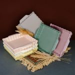 ظرف سرو مدل تارت سرامیکی مربعی