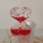 ساعت شنی طرح قلب مدل ژله ای روغنی