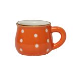 فنجان مدل قهوه خوری طرح خال خالی بسته 6 عددی