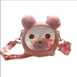 قمقمه کودک مدل خرسی بند دار گنجایش 0.75 لیتر