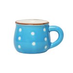 فنجان مدل قهوه خوری طرح خال خالی بسته 6 عددی