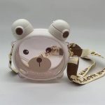 قمقمه کودک مدل خرسی بند دار گنجایش 0.75 لیتر