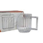 لیوان کلاسیک زنگان بسته ۶ عددی دسته‌دار شیشه‌ای - Image 6