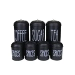 ست پا سماوری ۷ پارچه مدل تکست مشکی