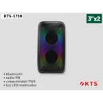 اسپیکر بلوتوثی قابل حمل مدل KTS-1710 با رقص نور LED - Image 3
