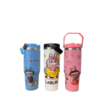 تامبلر لبوبو دسته‌دار مدل دسته بالا با بدنه استیل و درب ضد نشت