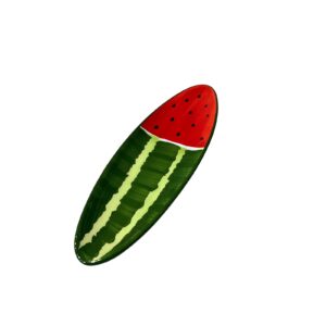 دیس بیضی طرح هندوانه‌ای مناسب سرو کباب و غذا