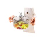 قابلمه تمام پیرکس با درب خرسی فانتزی