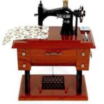 جعبه موزیکال مدل چرخ خیاطی کوچک دکوری نوستالژیک