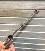 قاشق آجیل دسته نگین‌دار تمام استیل ضخیم | رنگ ثابت و لوکس - Image 4