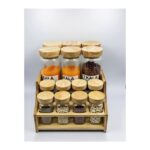 استند پاسماوری ۱۴ عددی به‌همراه مکارتی و مغزی ادویه‌پاش | کیفیت بسیار عالی با درب رابر - Image 3