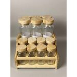 استند پاسماوری ۱۴ عددی به‌همراه مکارتی و مغزی ادویه‌پاش | کیفیت بسیار عالی با درب رابر - Image 4